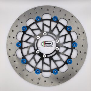 Tondo mozzo personalizzato, nero nottolini blu
